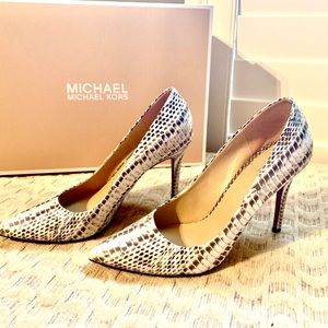 Michael Kors Snake Skin Pumps